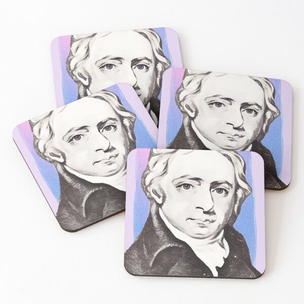 Item preview, English Poet William Lisle Bowles - purple pink - illustration  designed and sold by Litstoy.