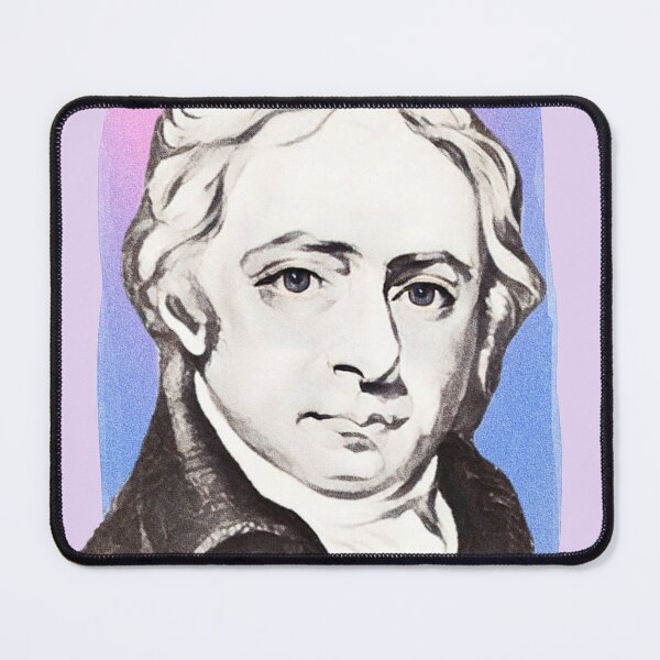 Item preview, English Poet William Lisle Bowles - purple pink - illustration designed and sold by Litstoy.