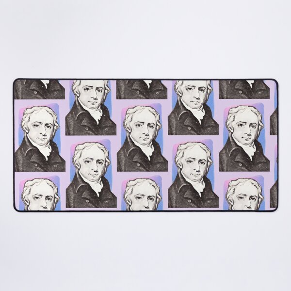 Item preview, English Poet William Lisle Bowles - purple pink - illustration designed and sold by Litstoy.