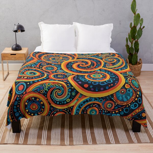 Item preview, Abstract Colourful swirly Pattern designed and sold by druidwolfart.