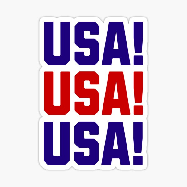 USA! USA! USA! Sticker