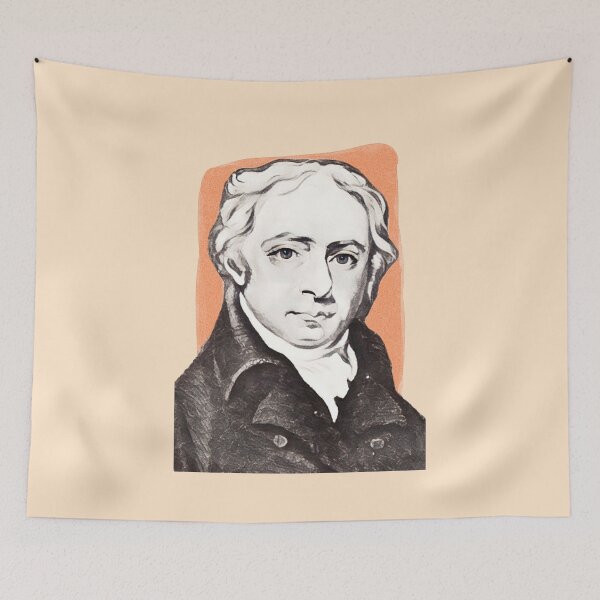 Item preview, British Poet William Lisle Bowles - orange - illustration  designed and sold by Litstoy.