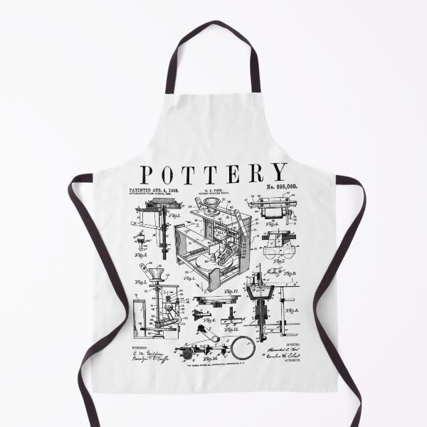 Item preview, Pottery Lover Ceramic Artist Potter's Wheel Vintage Patent designed and sold by GrandeDuc.