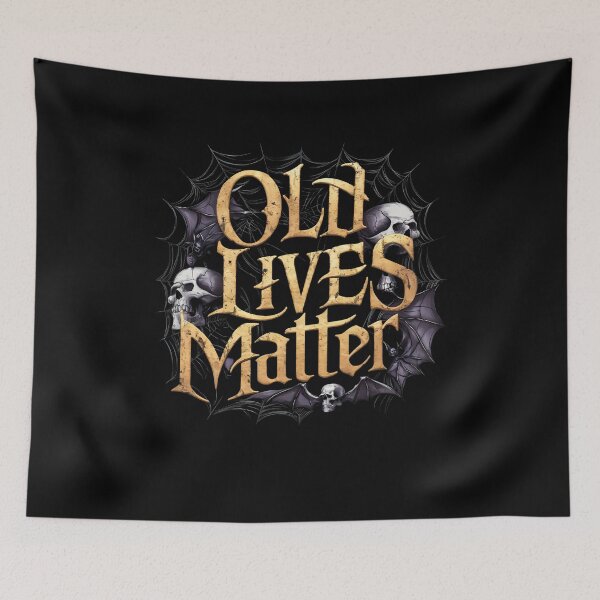 Item preview, OLD LIVES MATTER retro horror classic rock style art design designed and sold by Jt41.