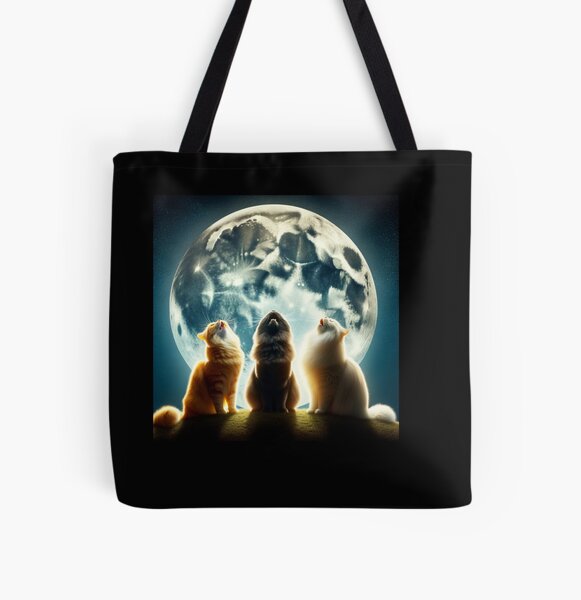 Item preview, Moonlight Cats Night Sky Cat Illustration designed and sold by IKOK.