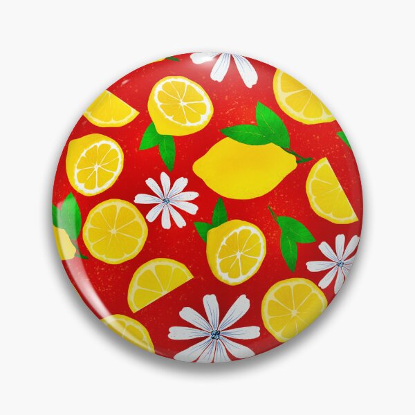 Item preview, Sunny Citrus with white flowers designed and sold by BeUniqueByRomy.