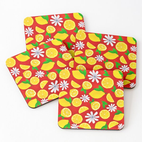 Item preview, Sunny Citrus with white flowers designed and sold by BeUniqueByRomy.