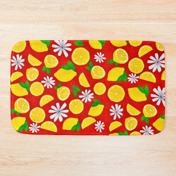Item preview, Sunny Citrus with white flowers designed and sold by BeUniqueByRomy.