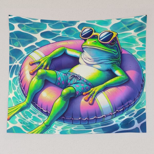 Item preview, Swimming Pool Frog designed and sold by savesarah.