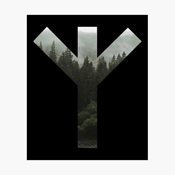 Item preview, Algiz Forest Rune Symbol designed and sold by MillieJord.