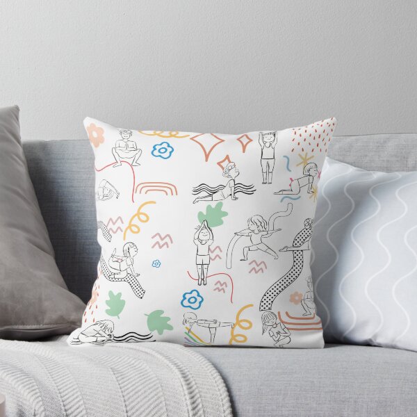 Item preview, Different yoga poses with abstract  designed and sold by Firstdot.
