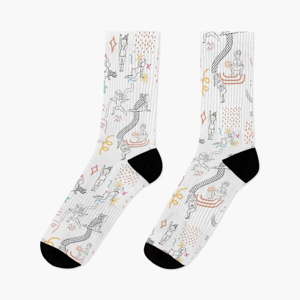Item preview, Different yoga poses with abstract  designed and sold by Firstdot.