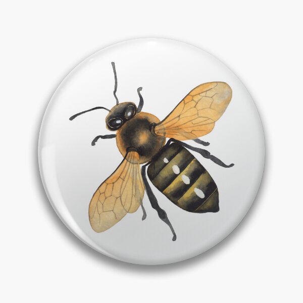 Item preview, Watercolor honey bees designed and sold by Ekaterina Glazkova.