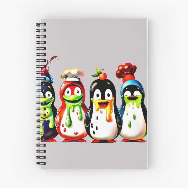 Item preview, Whimsical Chef Penguins – Fun and Colorful Culinary T-Shirt designed and sold by Mrrjgraphic.