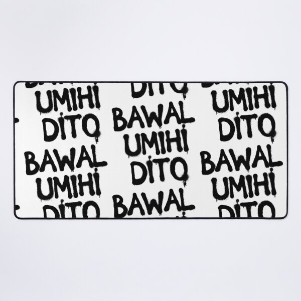 Item preview, BAWAL UMIHI DITO SPRAY PAINT FUNNY BATHROOM POSTER designed and sold by aydapadi.