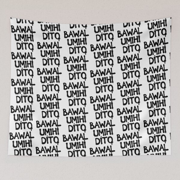 Item preview, BAWAL UMIHI DITO SPRAY PAINT FUNNY BATHROOM POSTER designed and sold by aydapadi.