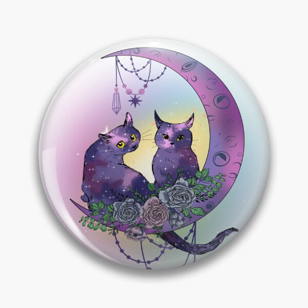 Item preview, Cute cat in crescent moon designed and sold by xPs Design.