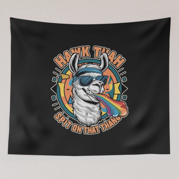 Item preview,  ''Hawk Tuah! Spit on that thang'' Funny llama meme T-Shirt designed and sold by Witty Shirts.