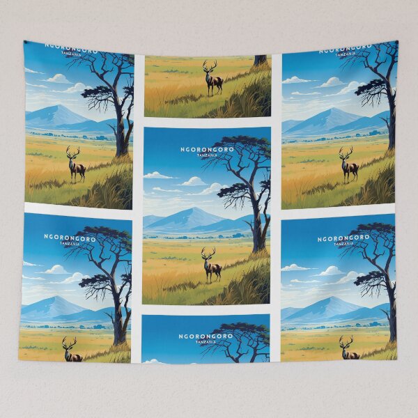 Item preview, Ngorongoro Tanzania Crater Wildlife designed and sold by NeuralVibe.