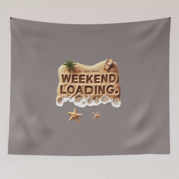 Item preview, Sand Beach Life Quotes WEEKEND LOADING designed and sold by Nanthanon.