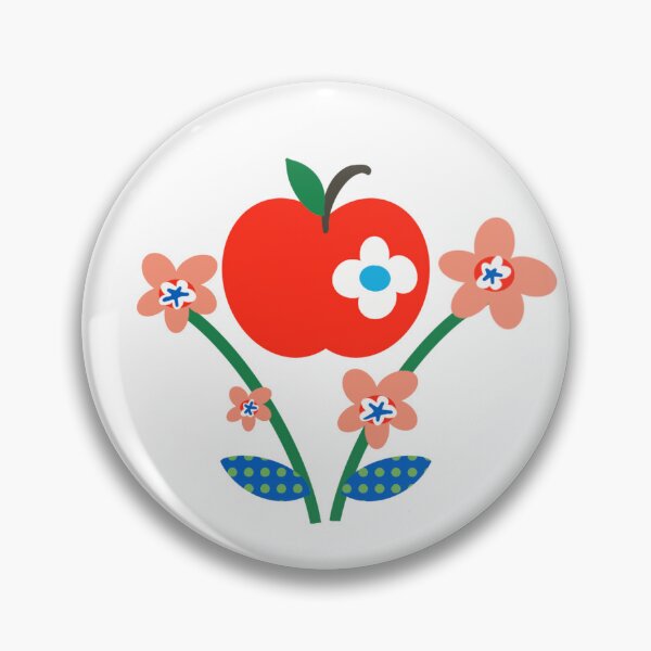 Artikelvorschau, Apfel mit kleinen Blüten entworfen und verkauft von Firstdot.