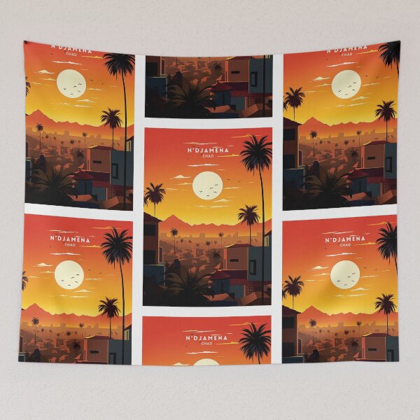 Item preview, N'Djamena Chad African Crossroads designed and sold by NeuralVibe.