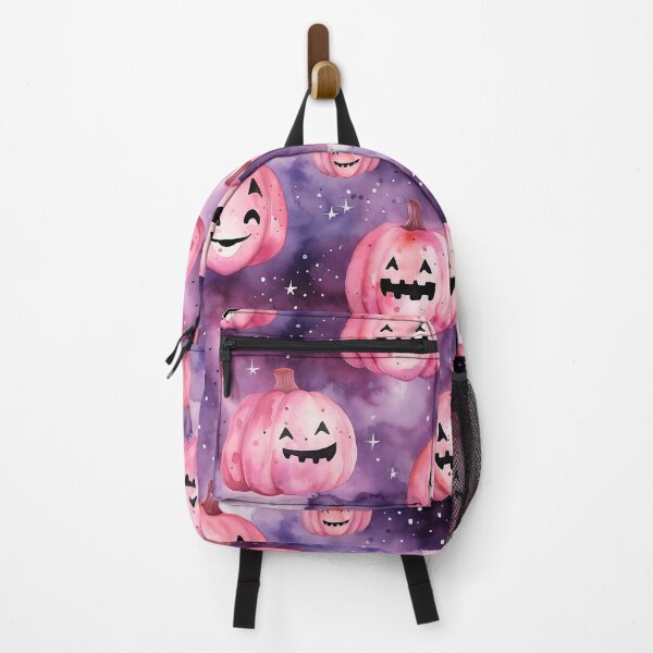 Item preview, Halloween Watercolor Pumpkin Pink Funny Cute designed and sold by CrazyInk23.