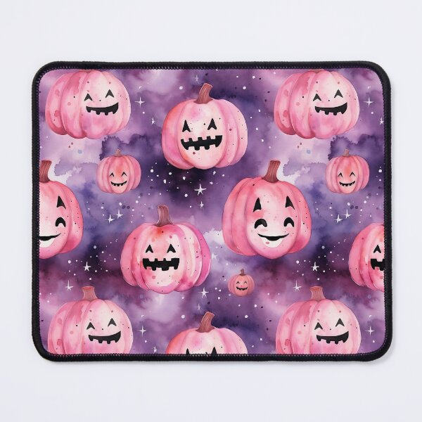 Item preview, Halloween Watercolor Pumpkin Pink Funny Cute  designed and sold by CrazyInk23.