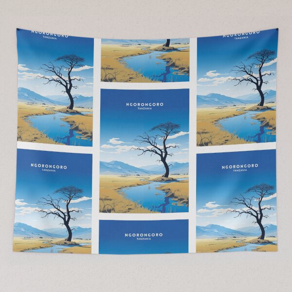 Item preview, Ngorongoro Tanzania Wildlife Haven designed and sold by NeuralVibe.