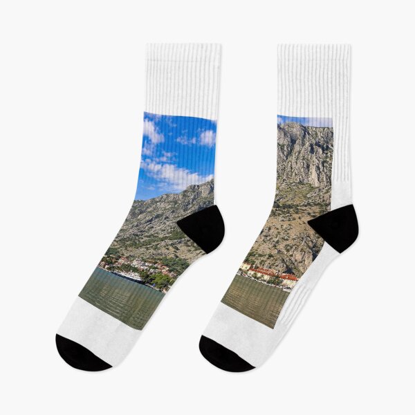 Item preview, Port and old town Kotor cityscape Montenegro summer season designed and sold by goceris.