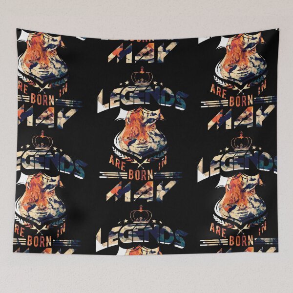 Item preview, Legends Are Born In May (Tiger Art) designed and sold by GoldyMaster07.