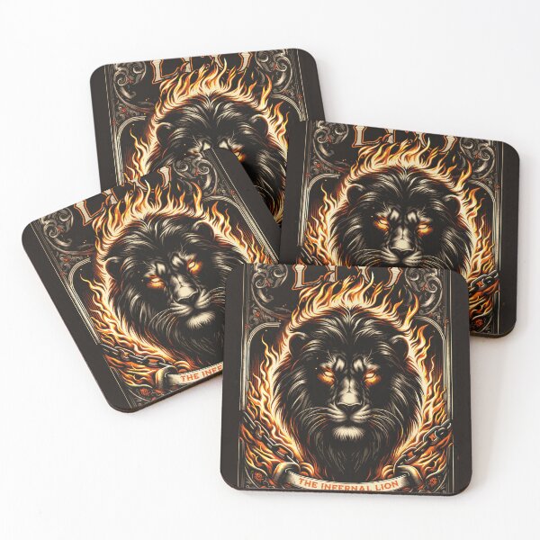 Item preview, THE LION - Zodiac Sign - The Infernal Lion designed and sold by Earth Celebration Designs.