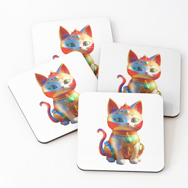Item preview, Golden lucky cat in asian style costume. designed and sold by PhotoSticker-YY.