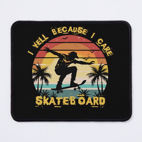 Item preview, Skate Life Passion: 'I Yell Because I Care' Retro Skateboarding designed and sold by BNCH44.