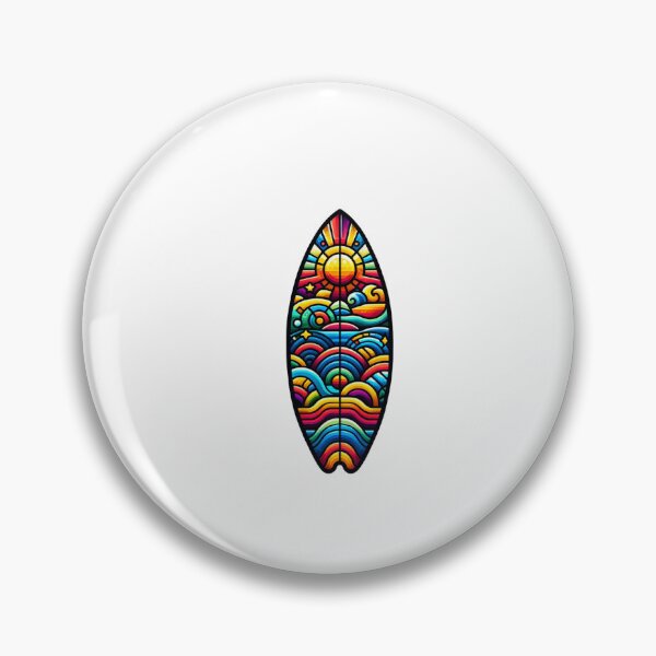 Item preview, Colorful surfboard designed and sold by ModederZukunft.