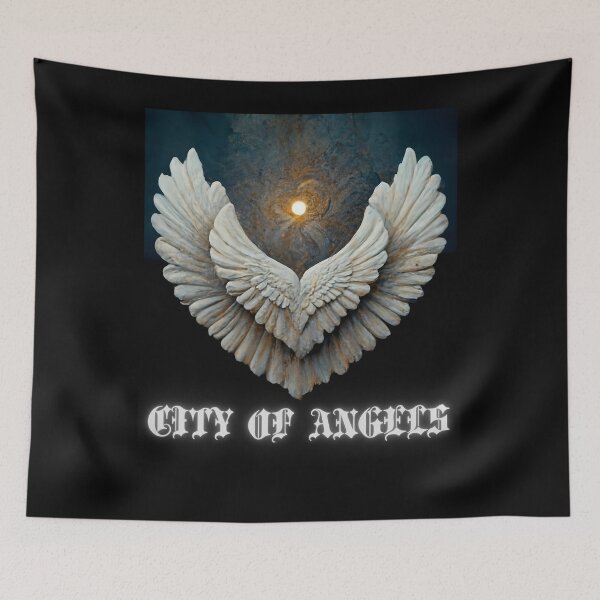 Item preview, City LA Los Angeles angels wings romantic cute gothic style happy gifts designed and sold by thankful-loco.