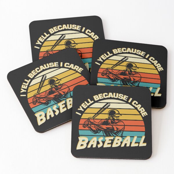 Item preview, Passionate Fans Only: 'I Yell Because I Care' Vintage Baseball designed and sold by BNCH44.
