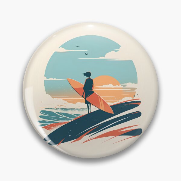 Item preview, Surfer waiting to surf designed and sold by Windy-market.