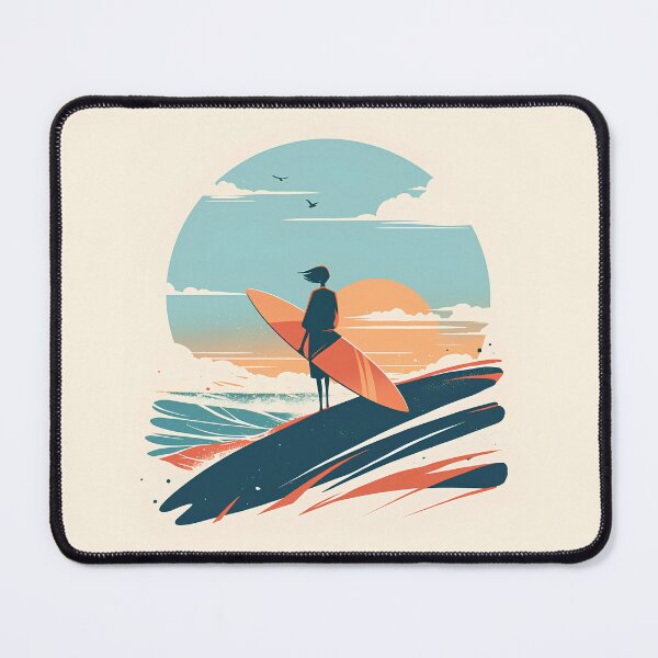 Item preview, Surfer waiting to surf designed and sold by Windy-market.