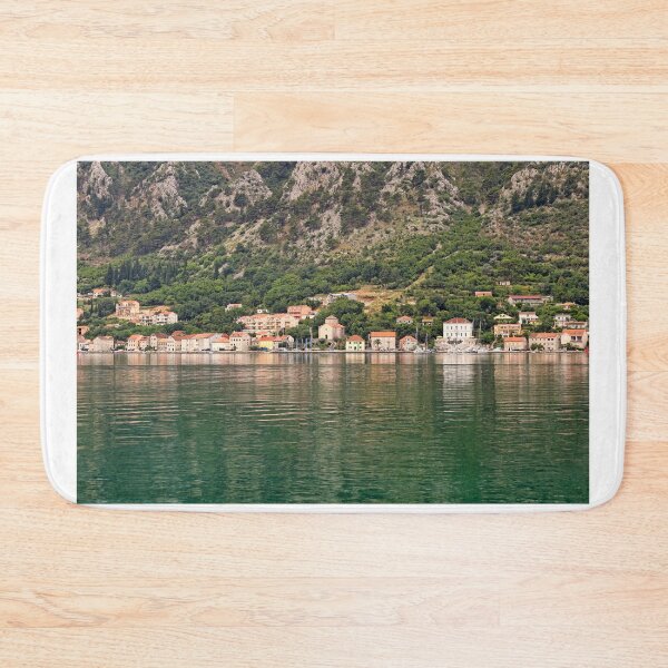 Item preview, Panoramic landscape of the the historic town of Prcanj on the shore of Bay of Kotor, Montenegro designed and sold by goceris.