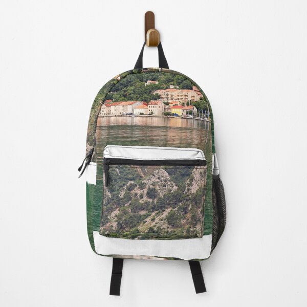 Item preview, Panoramic landscape of the the historic town of Prcanj on the shore of Bay of Kotor, Montenegro designed and sold by goceris.