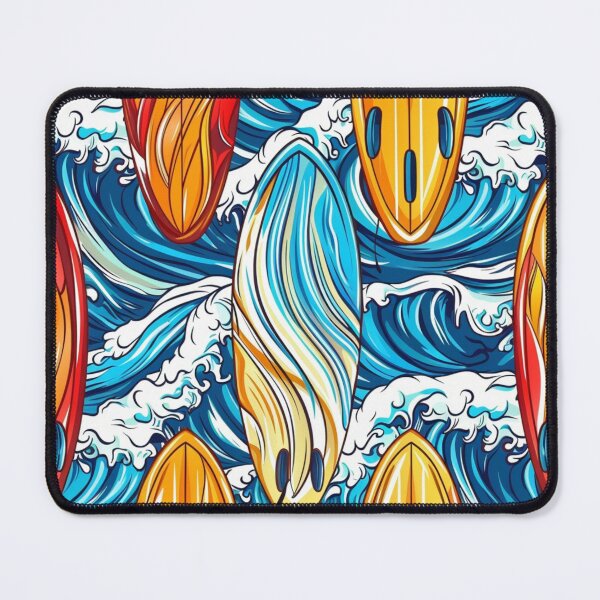 Item preview, Ocean Waves and Surf Boards designed and sold by NicolasGlowArt.