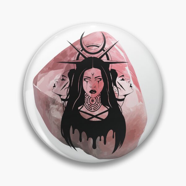 Item preview, Hekate Witchy Triple Goddess Crescent Moon Priestess  designed and sold by WildWoodlandWitch.