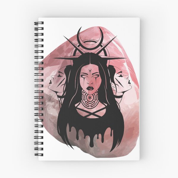 Item preview, Hekate Witchy Triple Goddess Crescent Moon Priestess  designed and sold by WildWoodlandWitch.