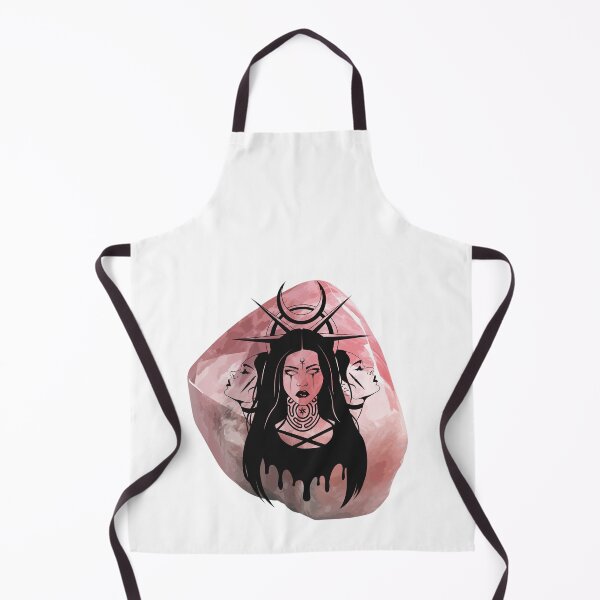 Item preview, Hekate Witchy Triple Goddess Crescent Moon Priestess designed and sold by WildWoodlandWitch.