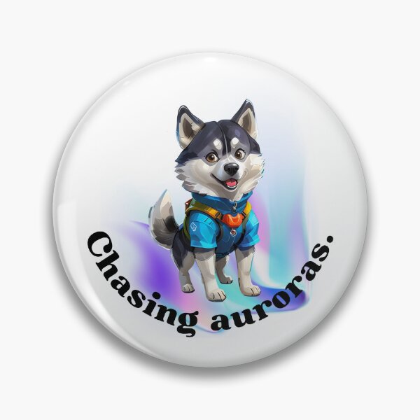 Item preview, Adventurous Husky: Chasing Auroras designed and sold by ArchVibe.