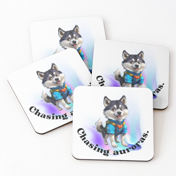 Item preview, Adventurous Husky: Chasing Auroras designed and sold by ArchVibe.