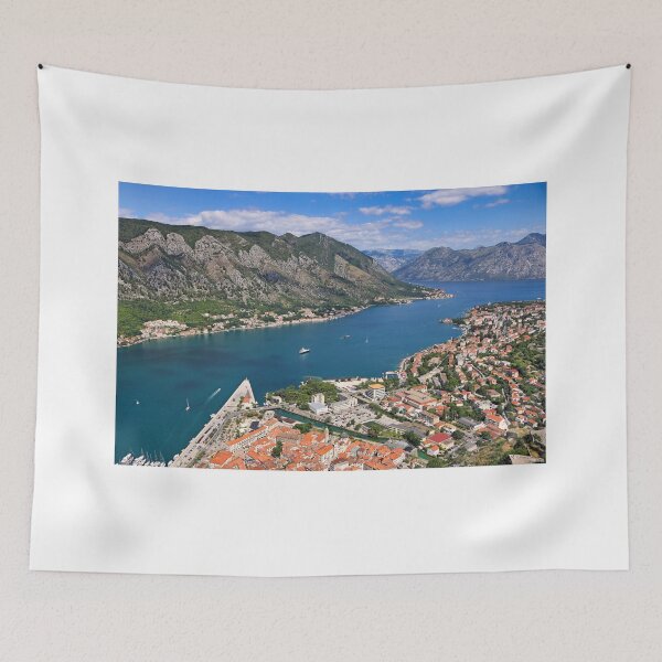 Item preview, Aerial view old Kotor town and Boka bay,Montenegro designed and sold by goceris.
