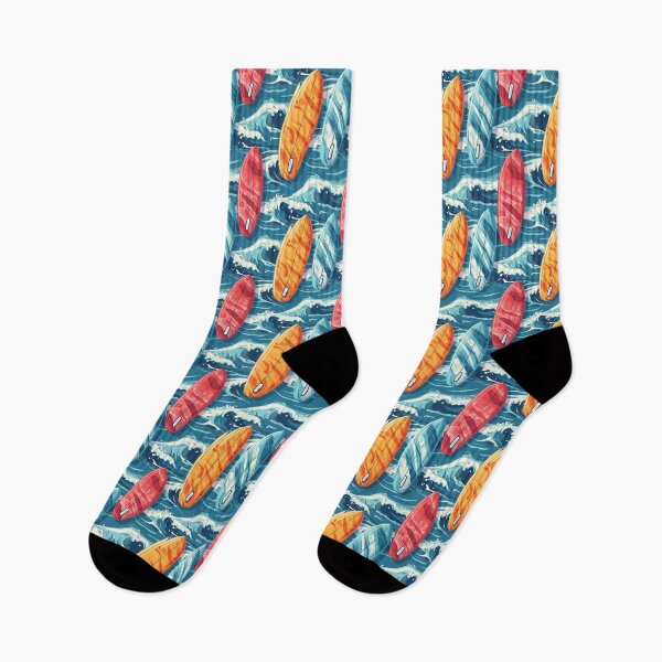 Item preview, Waves and Surf Boards Pattern designed and sold by NicolasGlowArt.