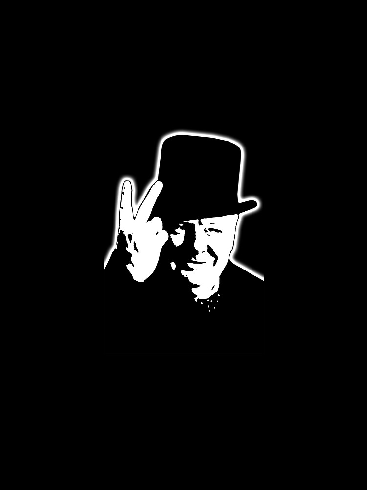 V sign. Victory, V, 1943, WWII, Winston, Churchill, British prime minister. by TOMSREDBUBBLE